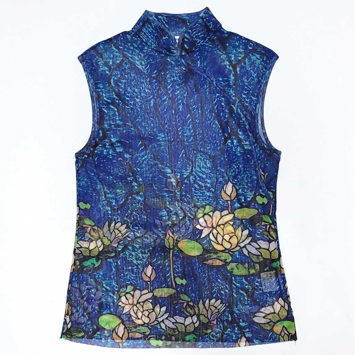vivienne tam LOTUS CHINESE MESH SHIRT TOP ヴィヴィアンタム 蓮 花 