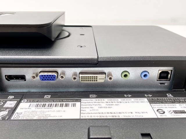 ◆◇4799 HP EliteDisplay E221c 21.5インチ ワイド 液晶モニター ノングレア/フルHD/スピーカー内蔵 2015年式 動作品◇◆ HP EliteDisplay Monitor Government w&frasl; eBay