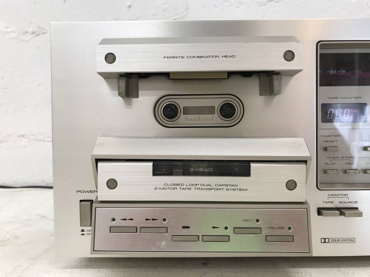 a0911-22☆PIONEER CT-920 / パイオニア ステレオカセットデッキ 通電