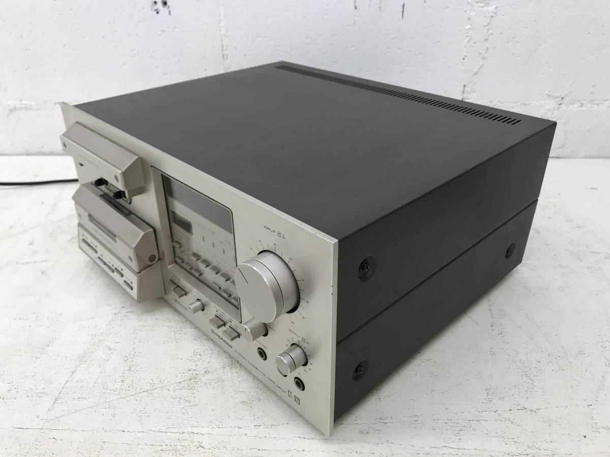 【Pioneer】パイオニア CT-920 ステレオカセットテープデッキ　通電 a0911-22☆PIONEER CT-920 / パイオニア ステレオカセットデッキ 通電