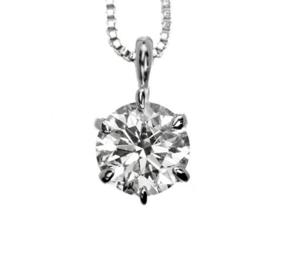 最高カラー】ダイヤモンド ネックレス 大粒 pt850 0.5ct プラチナ 