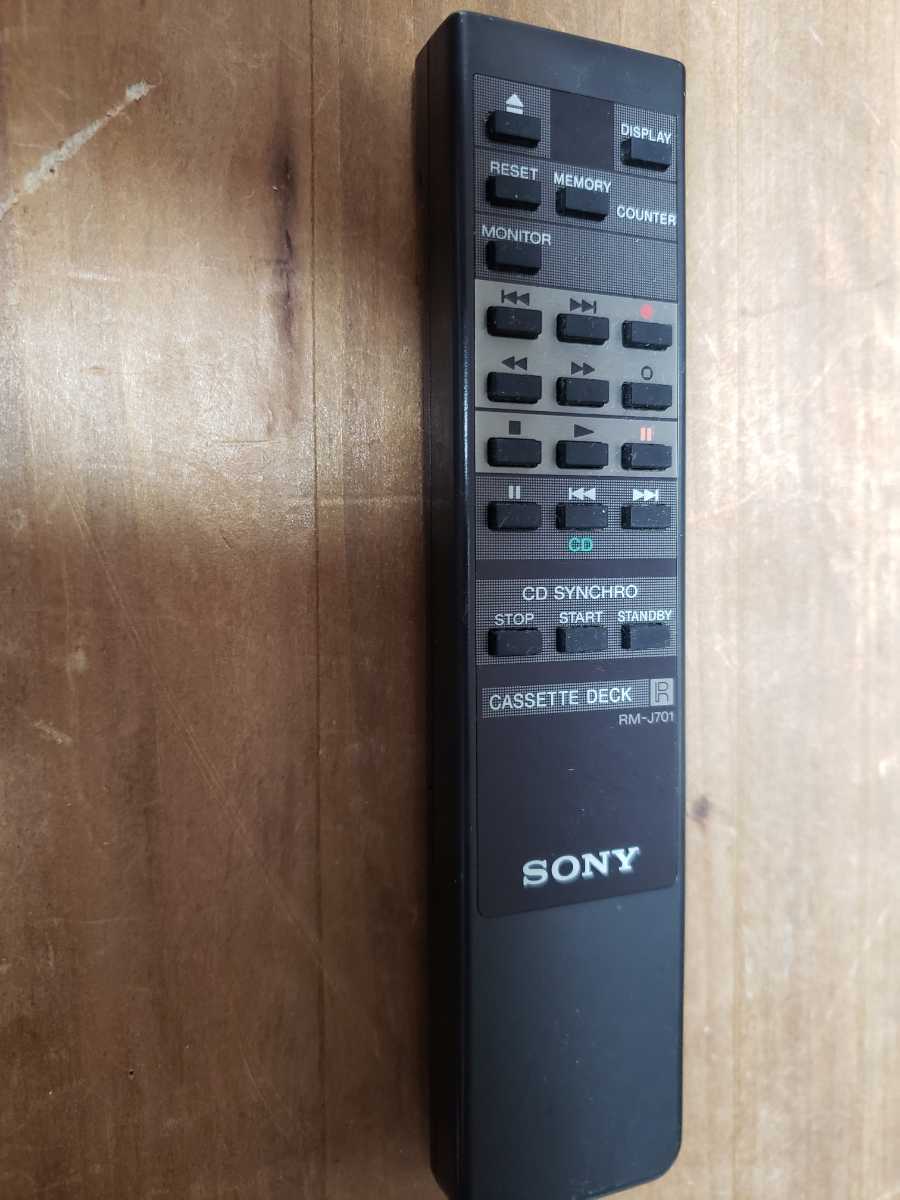 SONY カセットデッキリモコン RM-J701 中古美品】SONY / ソニー