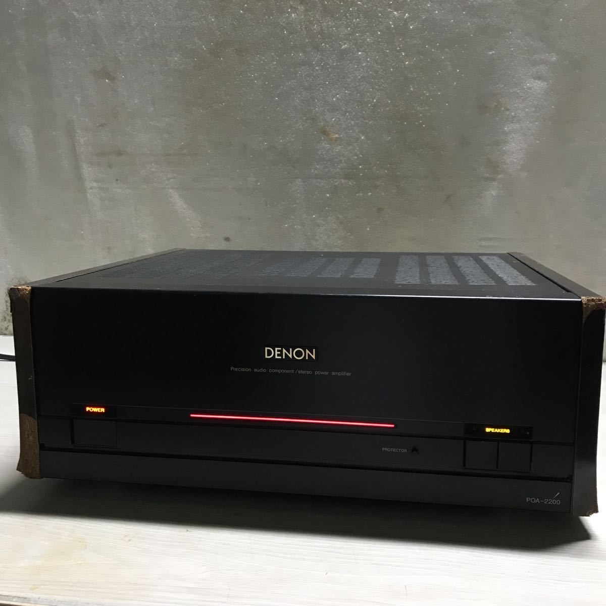 通電OK DENON/デノン パワーアンプ POA-2200 動作未確認 ジャンク扱い