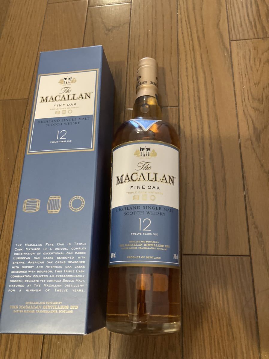 お探しの方。世界のサントリーさん扱い　マッカラン12年 FINE OAK スコッチウィスキー　700ml