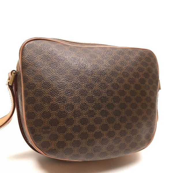 ○超美品 セリーヌ CELINE マカダム柄 レザー 本革 お洒落 ショルダー