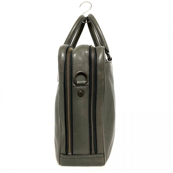 コーチ COACH ビジネスバッグ 23791 - レザー グレー 2way/本体ロック