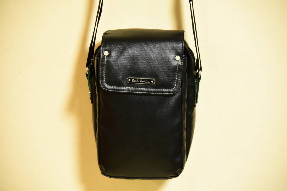 ショルダーバッグ ポールスミス Smith Paul レザー 黒 バッグ ミニ 