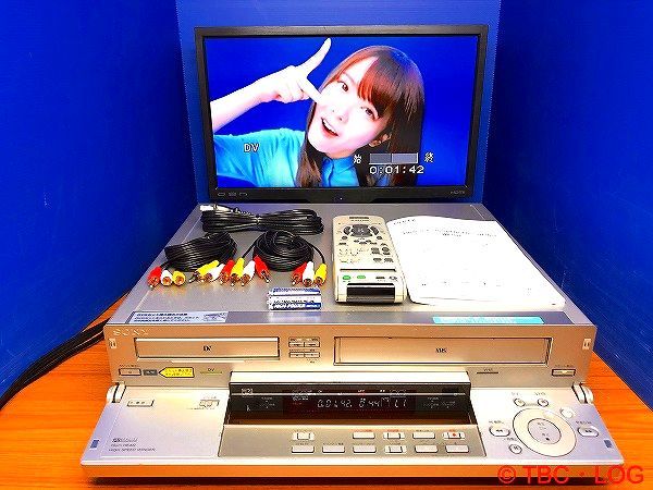 SONY MINI DV/SVHS ビデオデッキ　ＷＶ－ＤＲ7 （ジャンク） SONY WV-DR7 DV ソニー ダブルビデオデッキ DV⁄SVHS ビデオデッキ WV