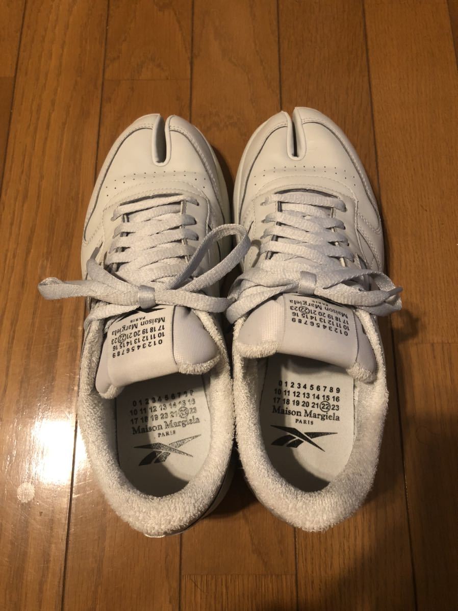 2個セット　ホワイトクリーム 美中古 Maison Margiela Reebok Tabi メゾンマルジェラ リーボック