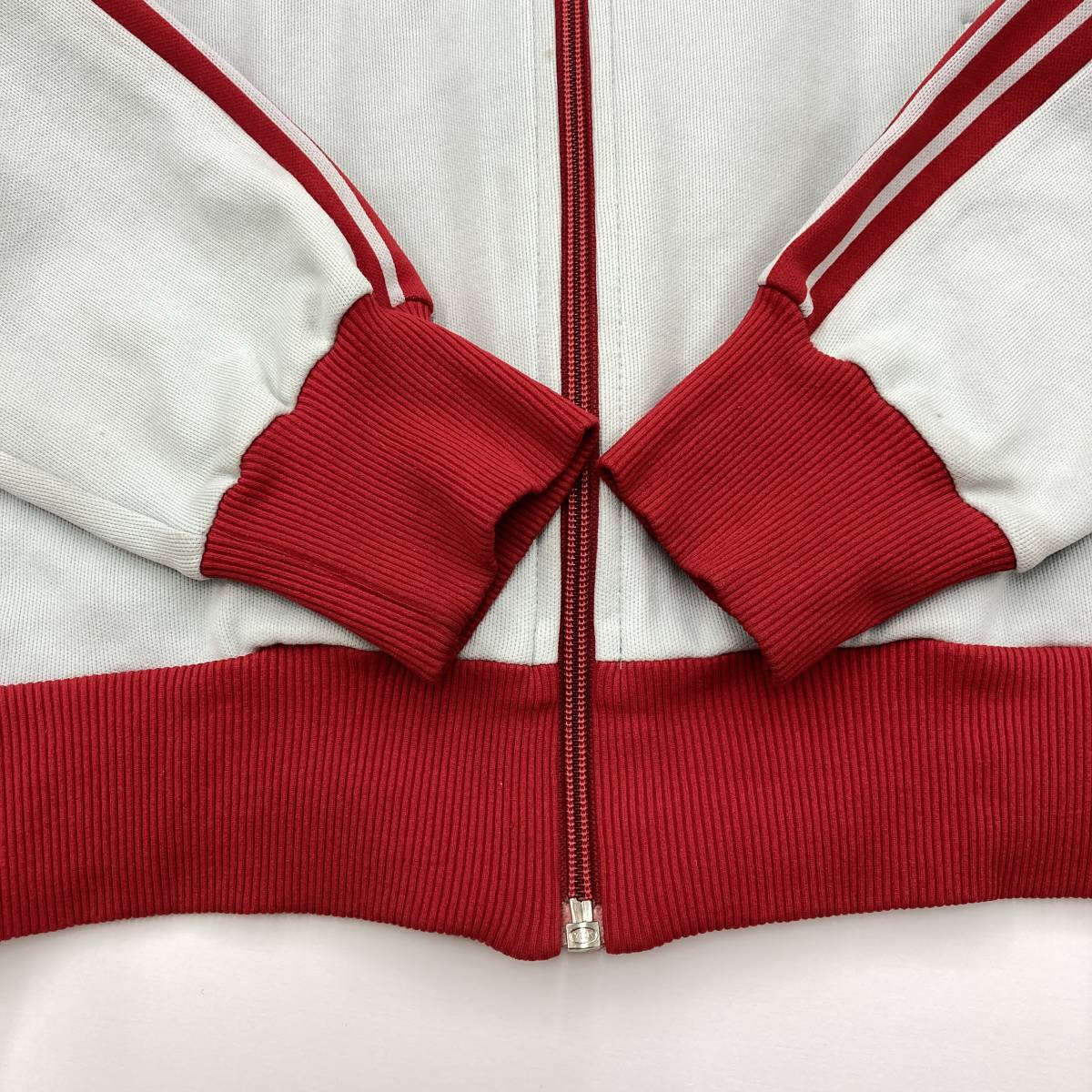80's 90's 西ドイツタグ adidas アディダス ジャージ レッド×グレー 2