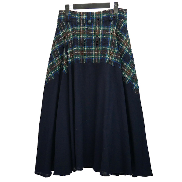 Y's 「Yohji Yamamoto」 2013aw ウール チェック切替 サーキュレーター