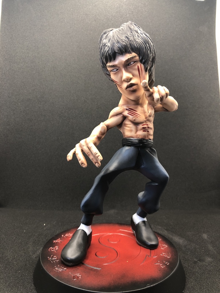 デフォルメガレージキット完成品 燃えよドラゴン ブルース・リー 