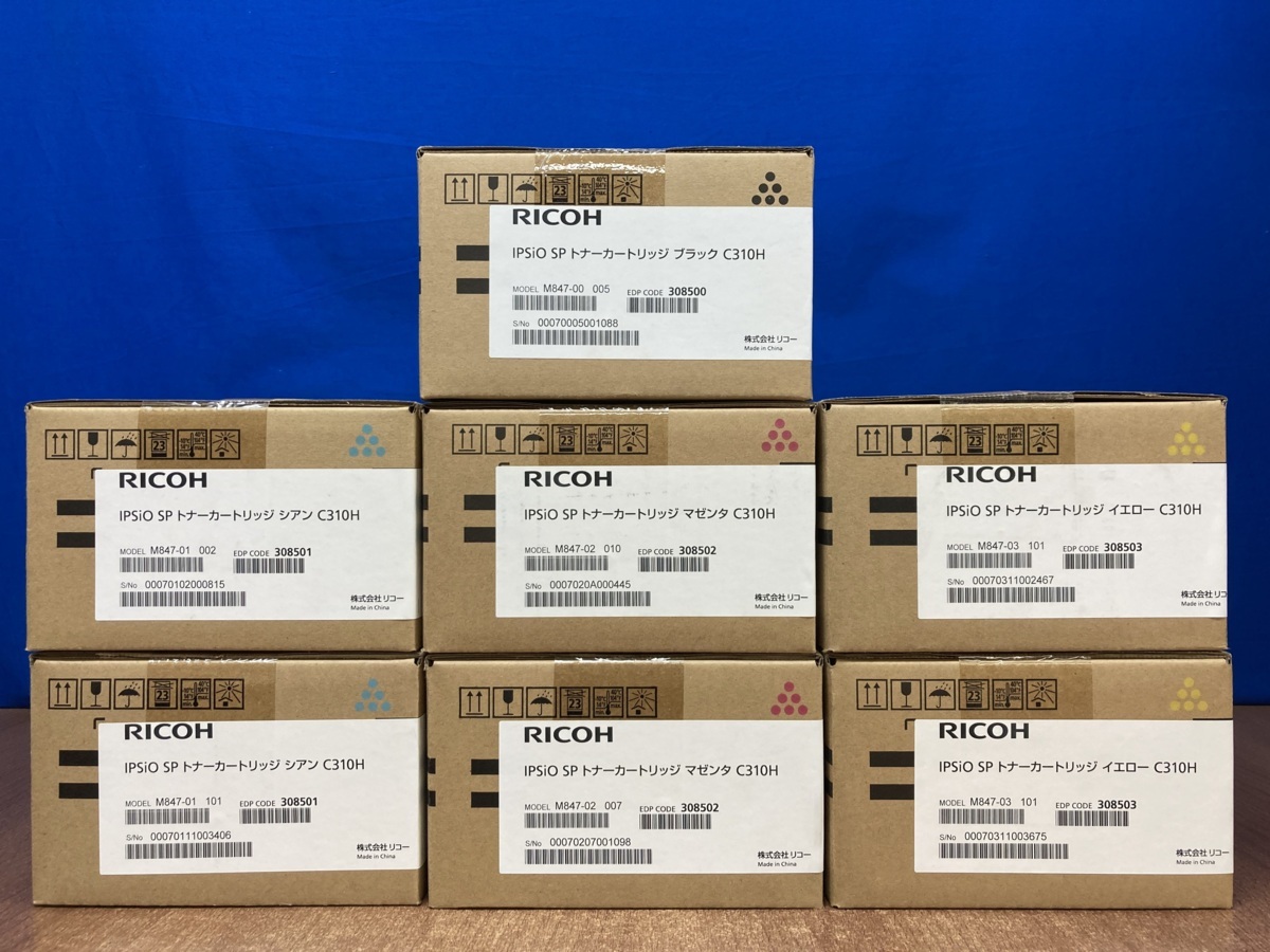 訳アリRICOH IPSiO SP トナーC310H各色合計9本
