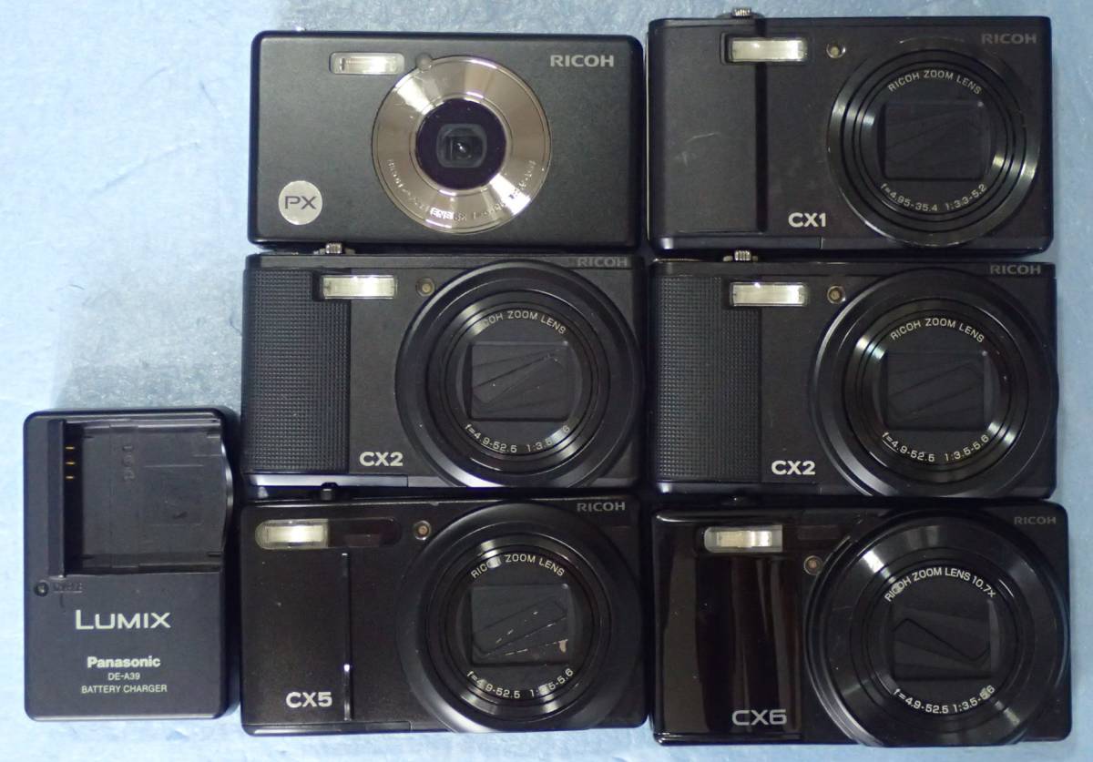 格安，SALE RICOH「 CX1、CX2、CX5、CX6、PX 」起動ジャンク、デジカメ 