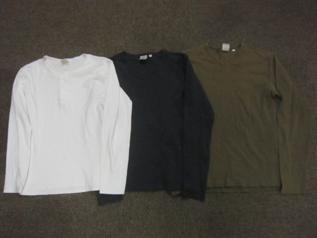 送料無料，大人気 AVIREX アヴィレックス ストレッチTシャツ ３枚セット メンズL サーマルTシャツ 長袖Tシャツ メンズカットソー アビレックスY0918(長袖Tシャツ)｜売買されたオークション情報、yahooの商品情報を 男性用