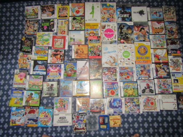 ジャンク品☆任天堂Wii・ＤＳ・３ＤＳ・アドバンス・キューブ☆ソニーＰＳ３・ＰＳＰ☆パソコンソフトなどレトロ・レア商品多数70本以上