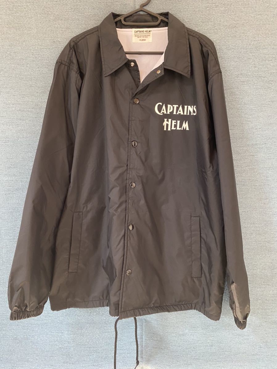 キャプテンズヘルム CAPTAINS HELM パーカー ブラック マスタード