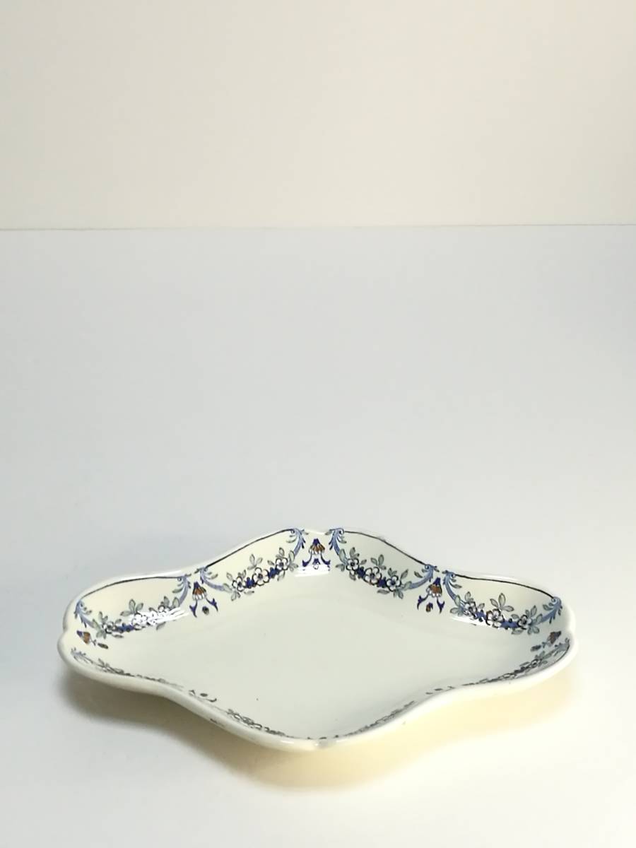 美品 フランスアンティーク ポット リュネヴィル窯 グリーナウェイ