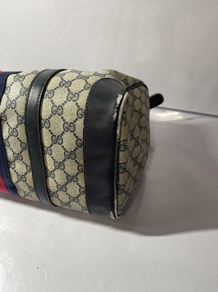 GUCCI グッチ オールド シェリーライン GG ボストンバッグ 