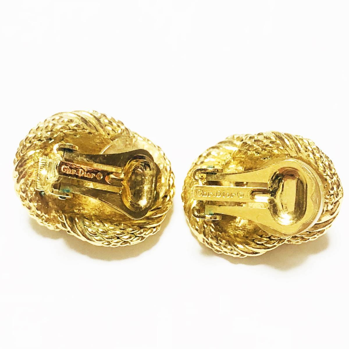 89】Christian Dior ディオール イヤリング ゴールド アクセサリー 