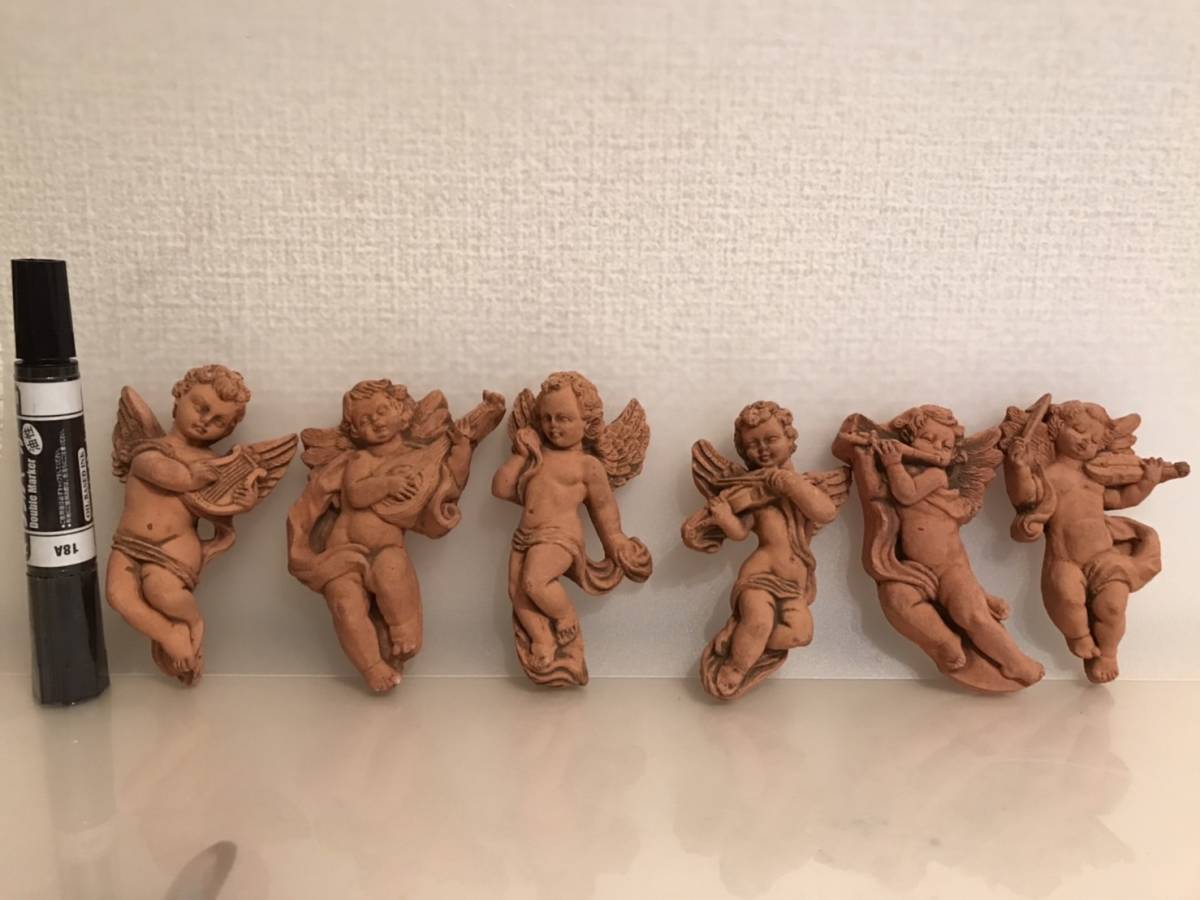 テラコッタ オブジェ 天使 エンジェル イタリア製 天使の壁掛け
