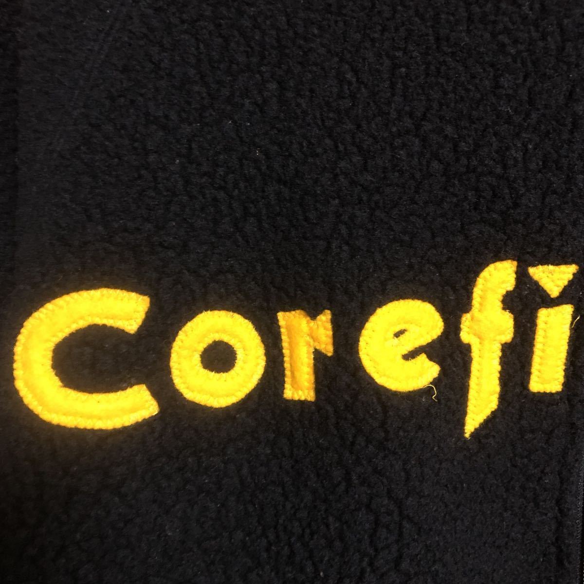 corefighter ボアジャケット L ブラック×イエロー コアファイター 