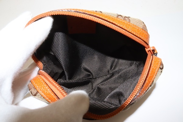 GUCCI グッチ GG柄 ポーチ 29596 ベージュ オレンジ アウトレット GG 