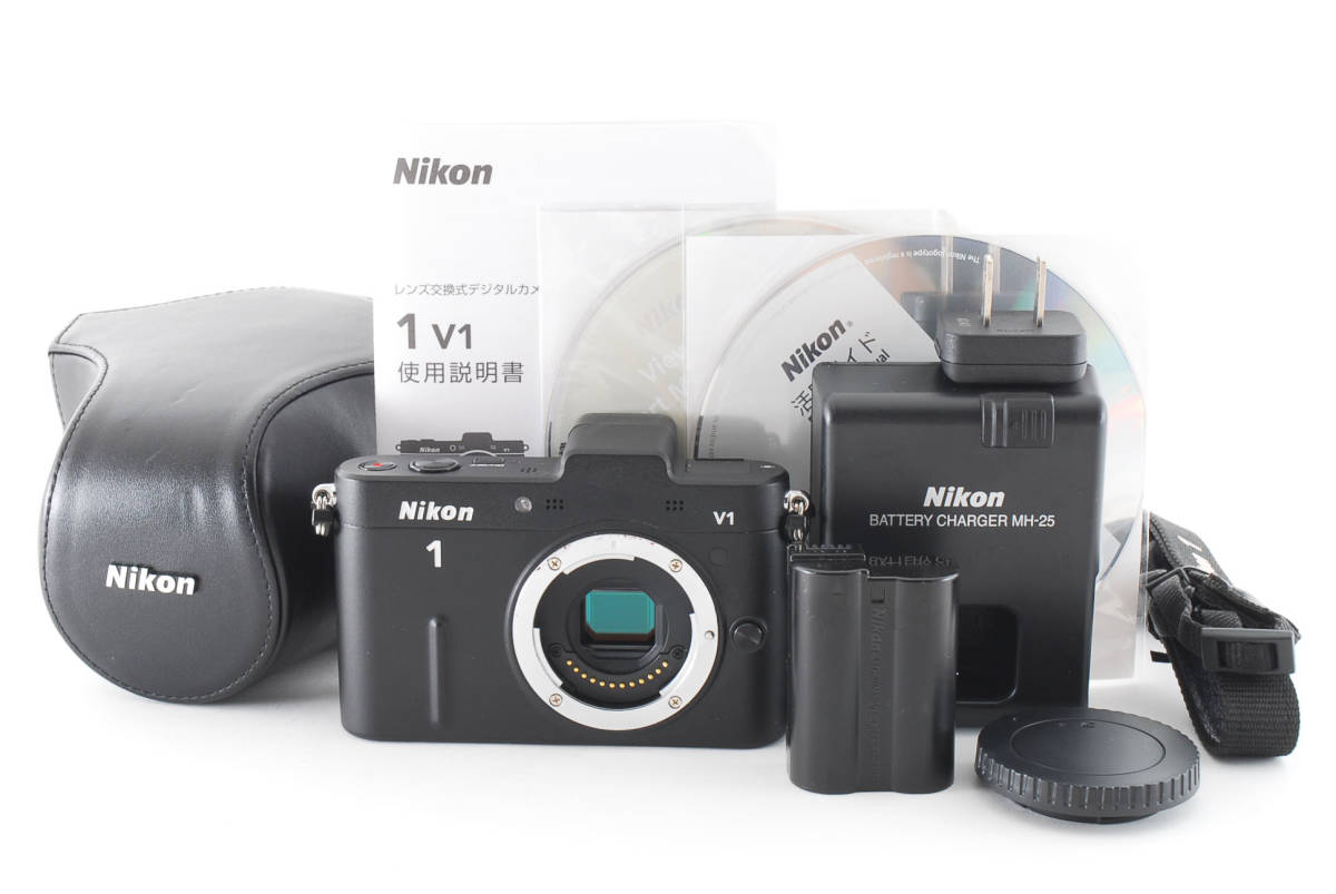 【人気セール，100%新品】 ニコン Nikon 1 V1 ボディ ブラック デジタルカメラミラーレス一眼 #855785A(ニコン)｜売買されたオークション情報、yahooの商品情報をアーカイブ公開 - オークファン ニコン