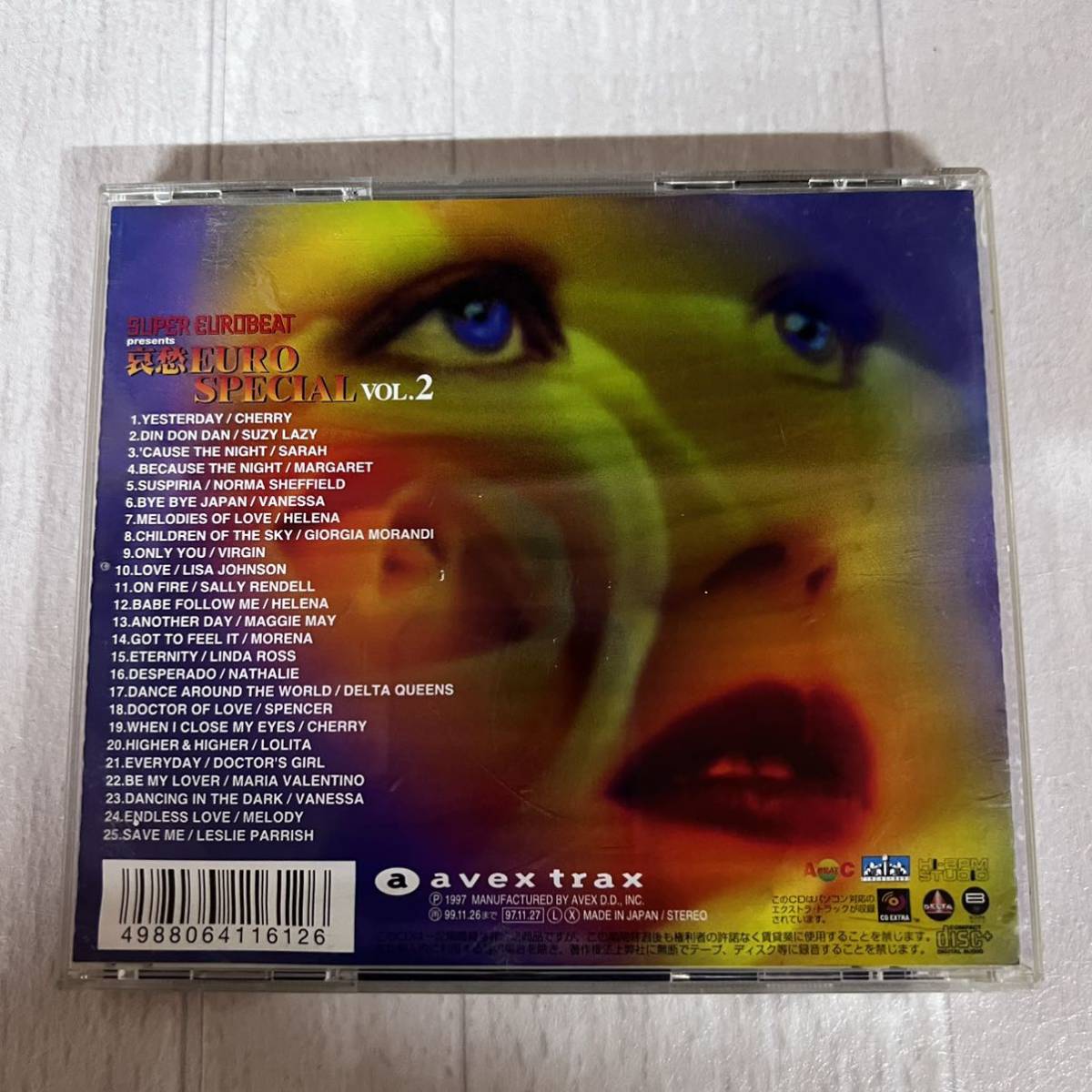 スーパー・ユーロビート 哀愁ユーロ・スペシャル Vol.2 CD SUPER EUROBEAT
