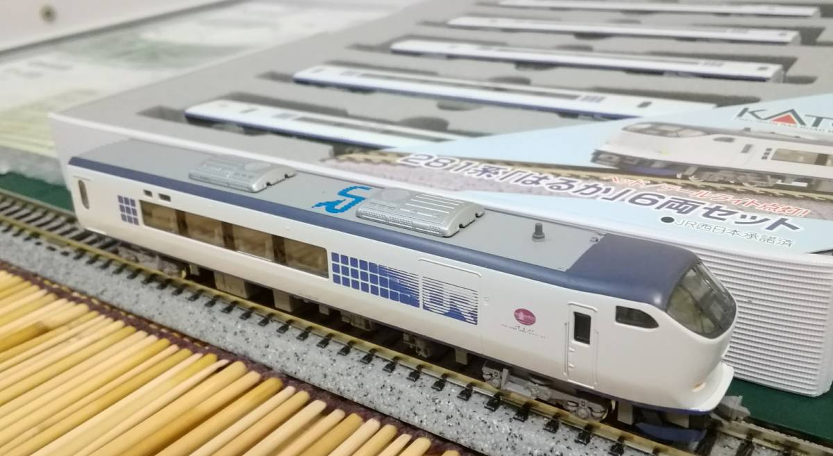 ▽KATO-10-385▽281系/関空特急「はるか」6両セット/屋根上パーツは