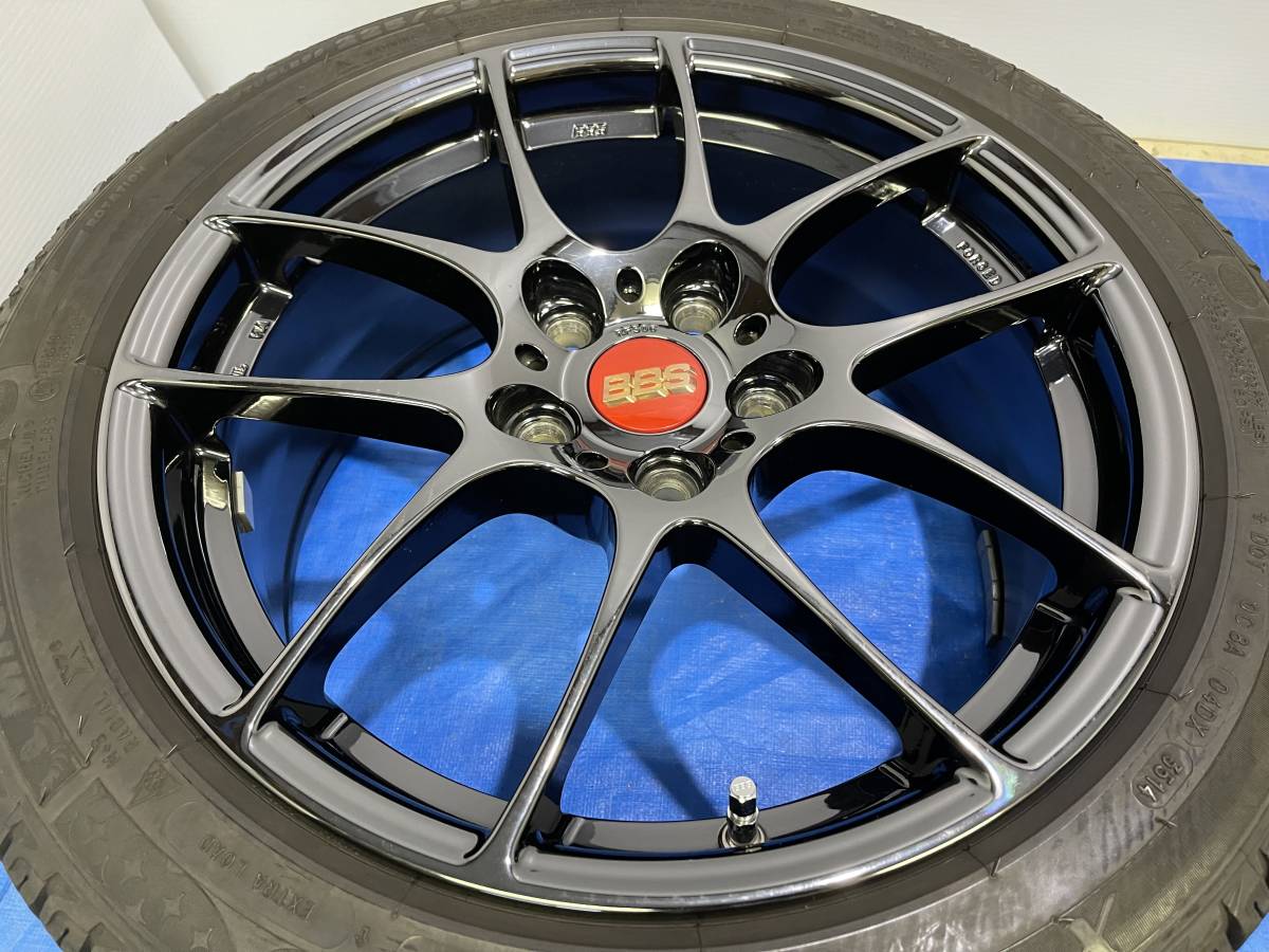 □美品BBS RF506鍛造17X7.5J+50 112/5Hレア特別色ブラックミラー225 
