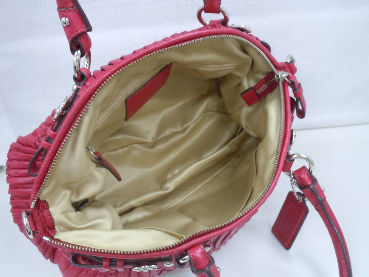 1円～ 美品☆COACH コーチ 18620 マディソンギャザード ソフィア