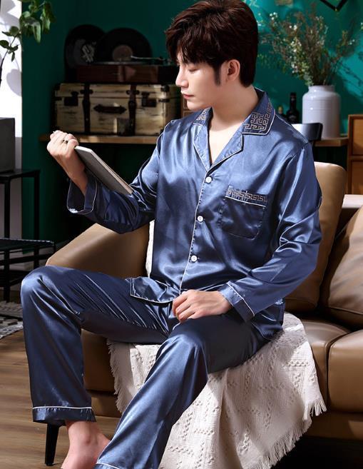 メンズ パジャマ ルームウェア 部屋着 長袖 長ズボン 前開き パジャマシルクタイプ 上下セット 586sd パジャマ 売買されたオークション情報 Yahooの商品情報をアーカイブ公開 オークファン Aucfan Com