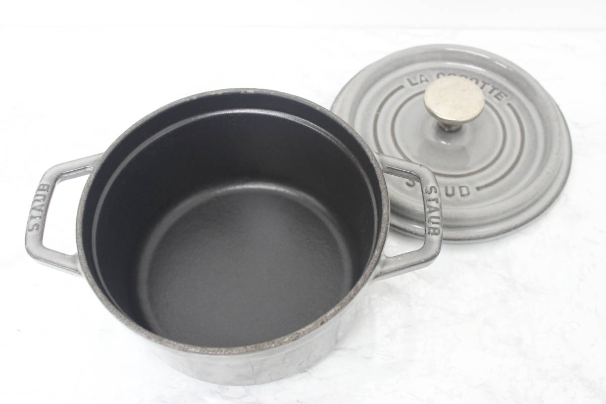 LA COCOTTE STAUB ラ ココット ストウブ 16cm グレー 両手鍋 鍋 なべ