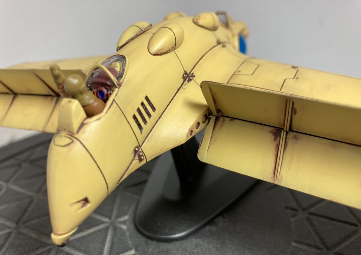 バンダイ 1/72 風の谷のガンシップ ウェザリング 塗装完成品 宮崎駿 ☆バンダイ 1/72 風の谷のガンシップ ウェザリング 塗装完成品 ☆風の