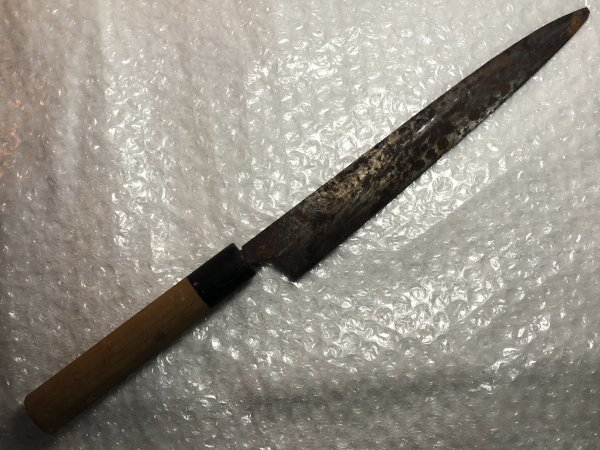 【定番人気，定番】 築正本 和包丁 刺身包丁 柳刃包丁 刃渡り約220mm 錆(刺身包丁)｜売買されたオークション情報、yahooの商品情報をアーカイブ公開 - オークファン 包丁