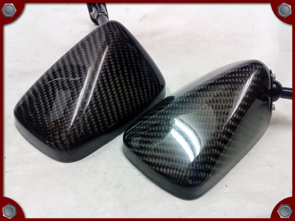 ○中古品○マジカルレーシング レーサーレプリカミラー 綾織りカーボン 