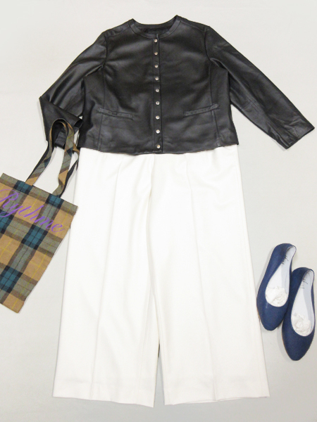 マガジン掲載23区中村アンさん着用シープレザーノーカラージャケット新品