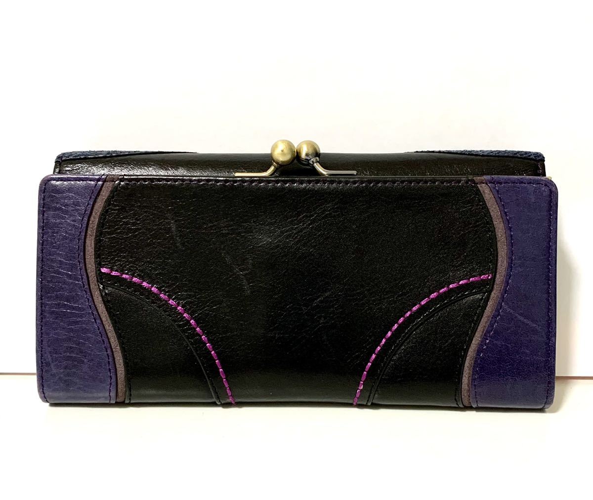 数回使用】ANNA SUI 財布 ルアー 黒 がま口 アナスイ 【公式通販】