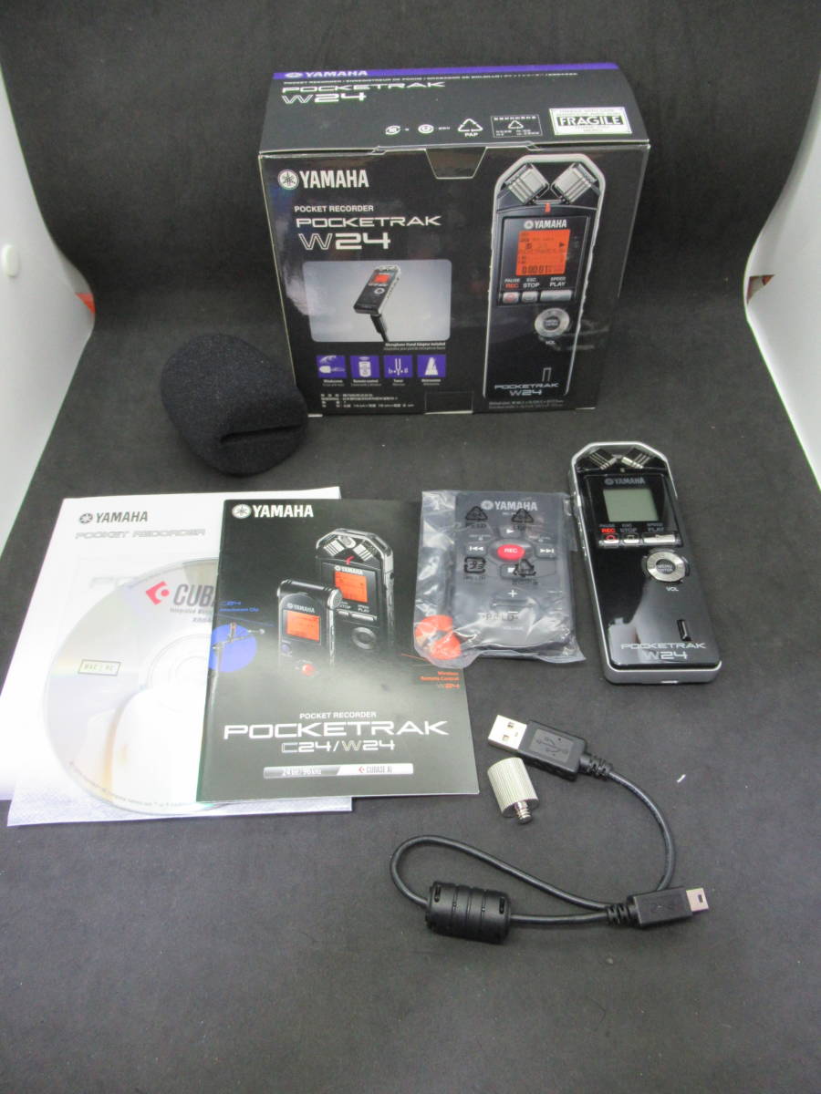 Yamaha ヤマハ W24 ポケットレコーダー Pocketrak 録音 機材 デジタルレコーダー ボイレコ ブラック Icレコーダー 売買されたオークション情報 Yahooの商品情報をアーカイブ公開 オークファン Aucfan Com