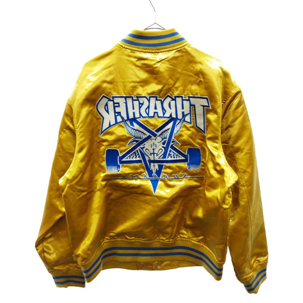 SUPREME シュプリーム 21AW THRASHER スラッシャー Satin Varsity Jacket サテン バーシティジャケッ – GolRagオンラインショップ | Supreme /Thrasher Satin Varsity Jacket | ジャケット・アウター