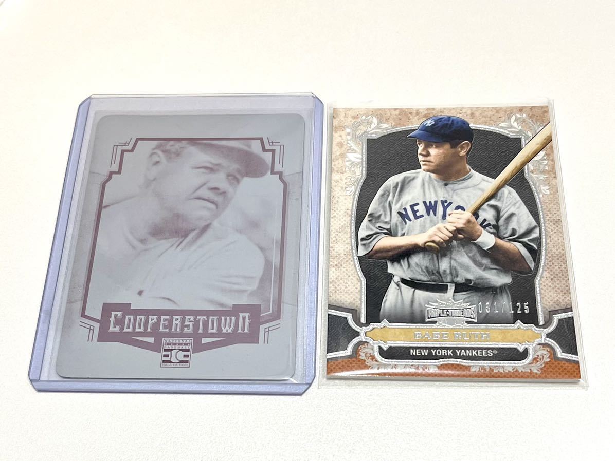 babe ruth ベーブ・ルース 直筆 bat knob バット 印刷プレート