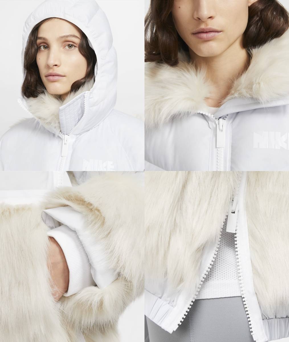 SACAI xNIKE 20AW ダウンジャケット 白 XL 新品 定価66000円 サカイ 