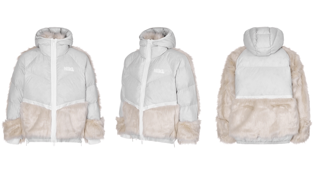 SACAI xNIKE 20AW ダウンジャケット 白 XL 新品 定価66000円 サカイ 
