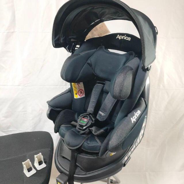 アップリカフラディアグロウ かぎる ISOFIX 回転 ピュアブラック93505