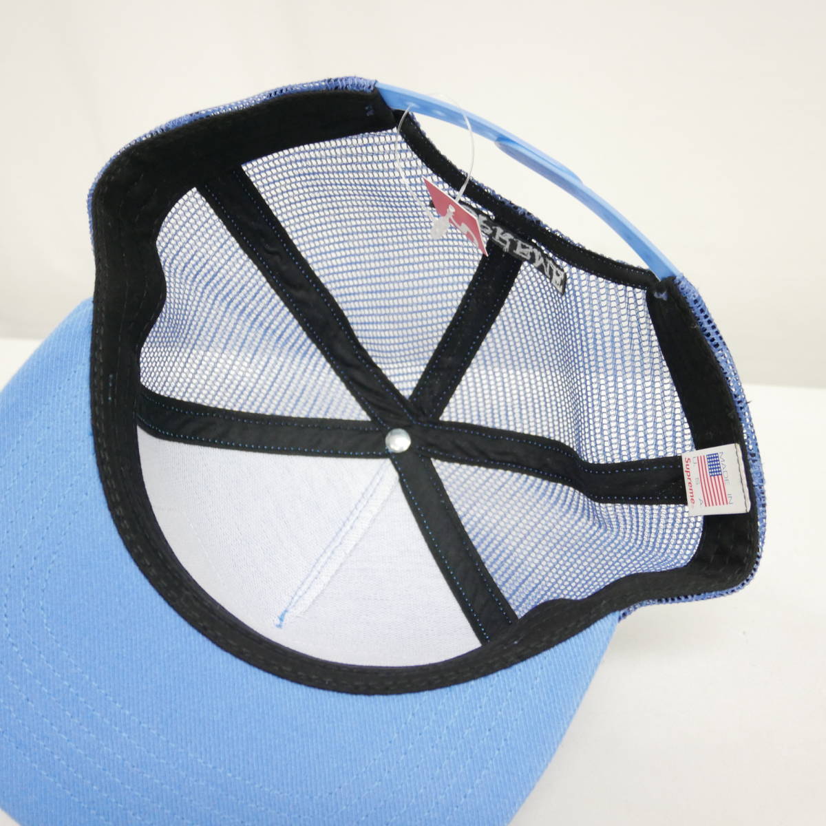 1円 試着 Supreme aw fw Blimp Mesh Back 5 Panel Cap 飛行船 5パネル メッシュキャップ Light Blue 水色 Free 帽子 売買されたオークション情報 Yahooの商品情報をアーカイブ公開 オークファン Aucfan Com