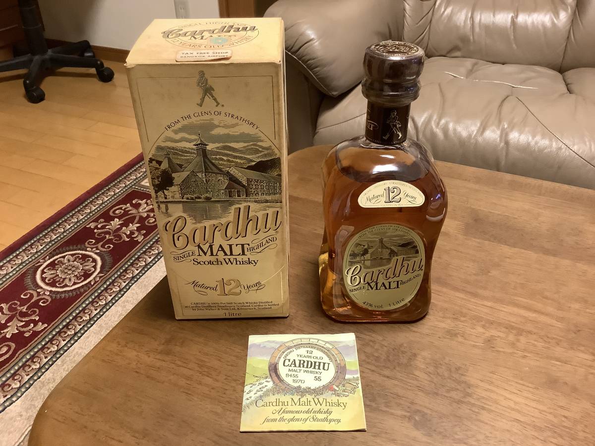 12年 カーデュ : Cardhu シングルモルトウイスキー 1L – 希少 | 40度