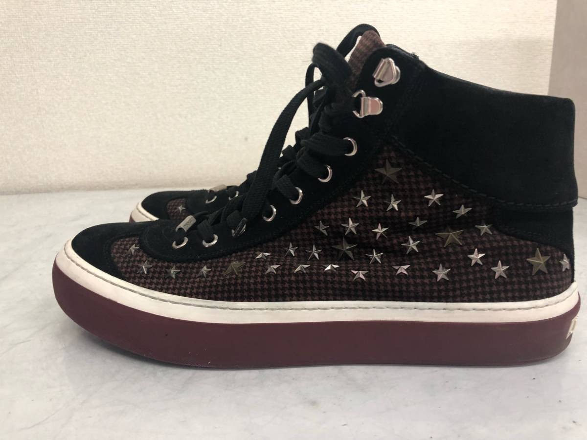 ハイカットスニーカー JIMMY CHOO ジミーチュウ メンズ スタッズ 