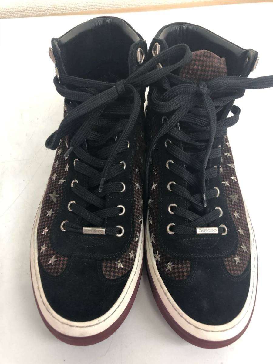 ハイカットスニーカー JIMMY CHOO ジミーチュウ メンズ スタッズ 