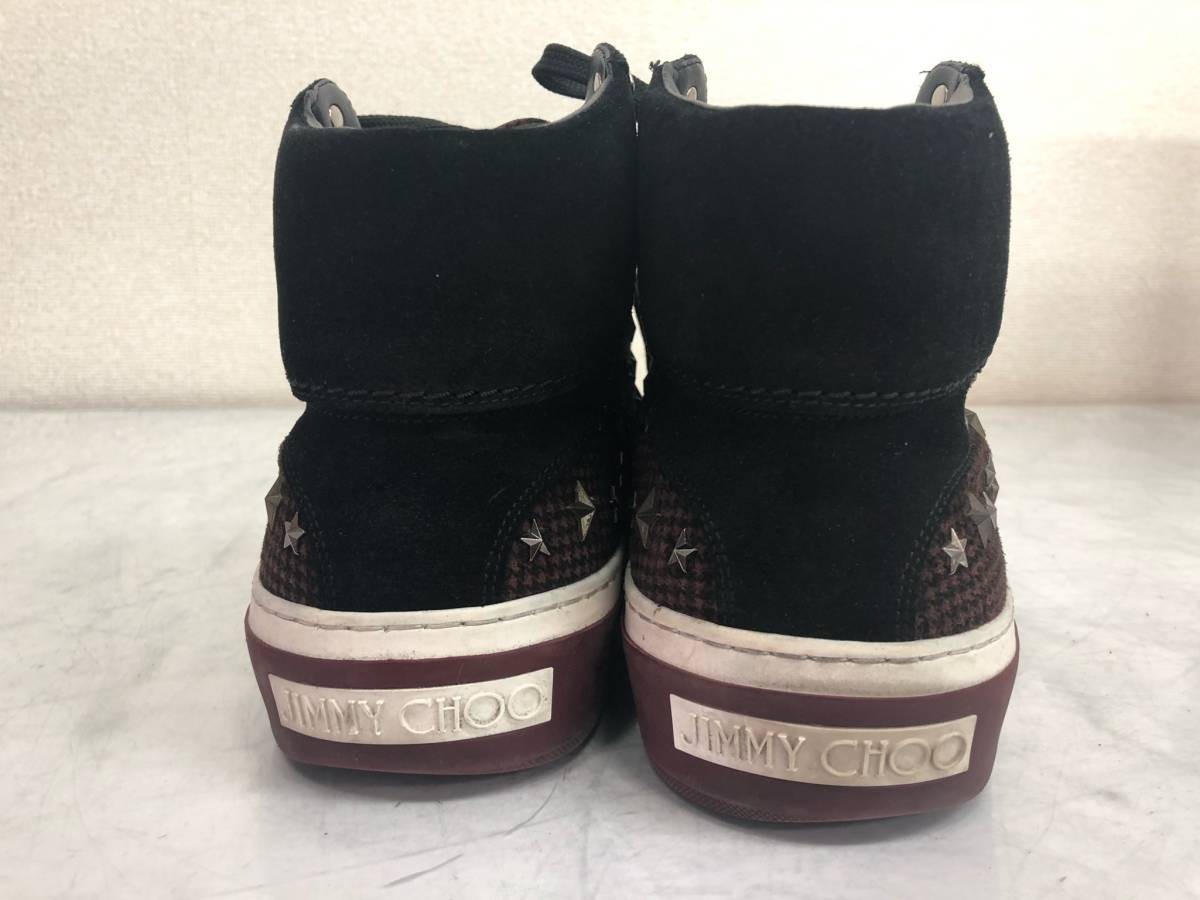 ハイカットスニーカー JIMMY CHOO ジミーチュウ メンズ スタッズ 